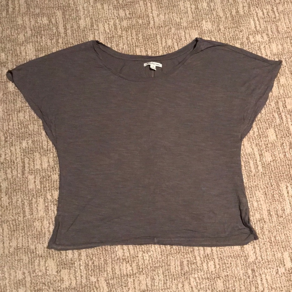 American Eagle grey blouse